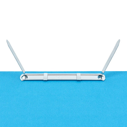 Wilson Jones Caja con 90 Folders ACCOpress Tamaño Carta Azul Claro, Con Broche Metálico 8 cm y Media Ceja, capacidad 300 hojas. P4553