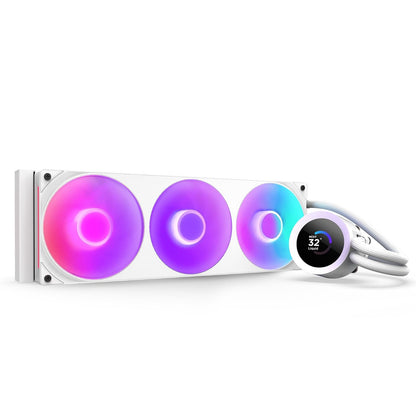 NZXT Kraken Plus 360 Enfriador Líquido AIO Negro - White - 360mm Radiator - Kraken Plus RGB v2