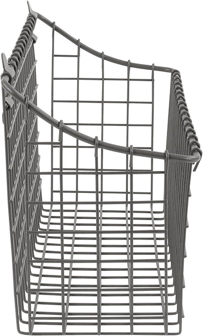 Spectrum Diversified 86376 Vintage Wall Mount Basket, 15" x 5" x 7", Industrial Gray