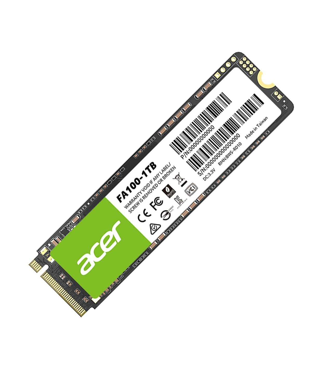 Acer Unidad SSD FA100 1TB M.2 NVME3000MB/S (BL.9BWWA.120)