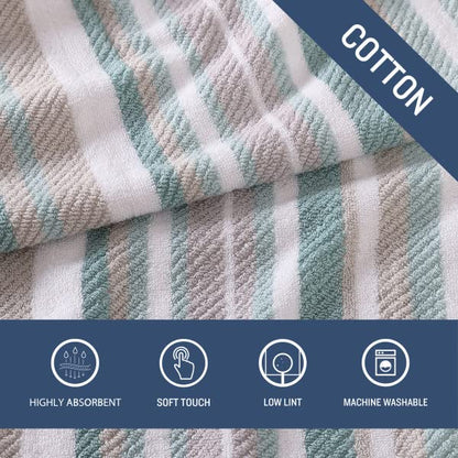 Tommy Bahama - Juego de Toallas de baño, Tropical, Azul, 54 x 28, 1