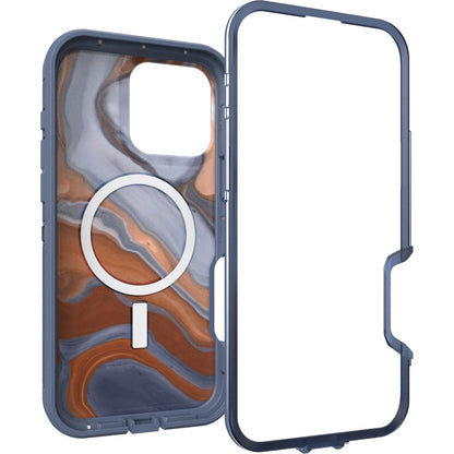 OtterBox - Carcasa Transparente para iPhone 16 Pro MAX Defender Series XT, mármol de Alto Desierto