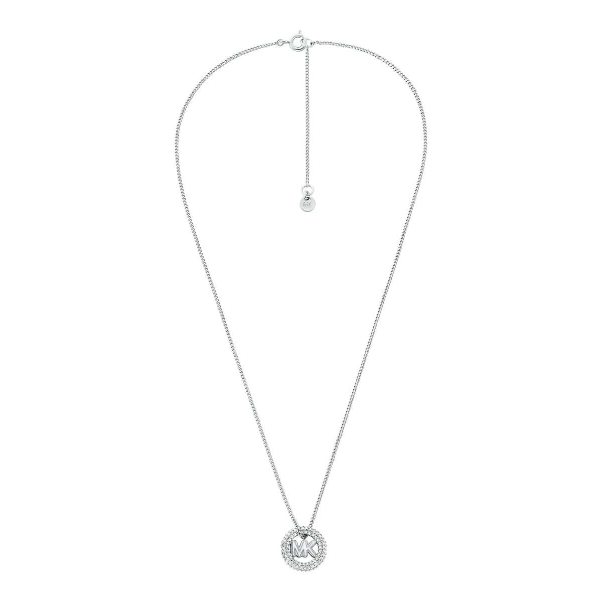 Michael Kors - Collar de tono plateado para mujer, collares para mujer, joyería para mujer