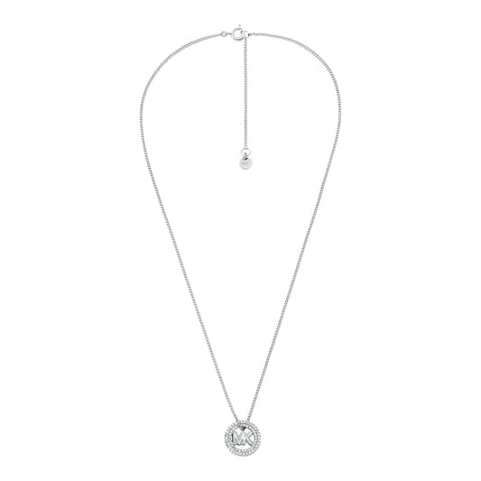 Michael Kors - Collar de tono plateado para mujer, collares para mujer, joyería para mujer
