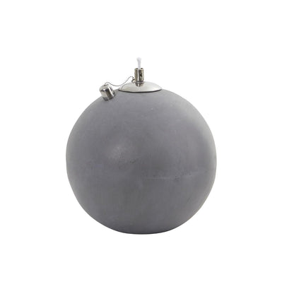 Nearly Natural 4250 Outdoor Sphere Shaped Oil Lamp Silver