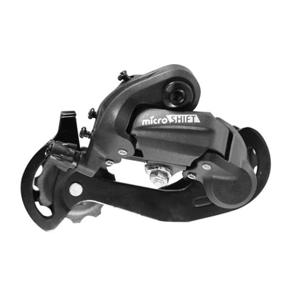 MICROSHIFT Cambio Trasero MTB RD-M21S | 6/7 Velocidades | Jaula Corta | Máx. 32D | Montaje Directo | Acero Resistente | Negro