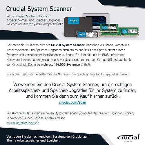 Crucial Memoria RAM CT8G4SFRA32A de 8 GB DDR4 3200MHz CL22 (o 2933MHz o 2666MHz)