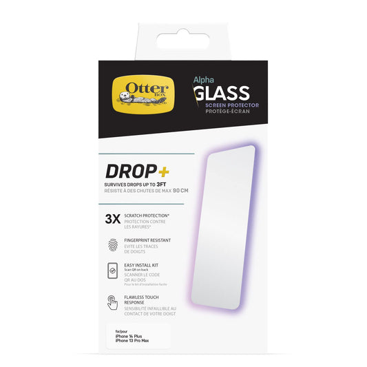 OtterBox ALPHA GLASS SERIES ANTIMICROBIAL Protector de Pantalla para iPhone 14 Plus