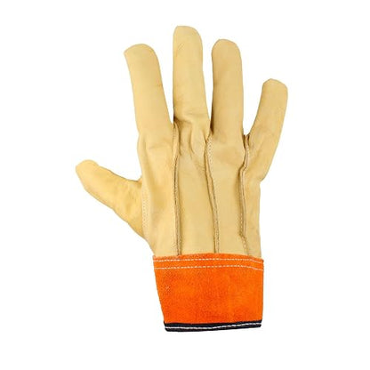 Surtek 137413 Guantes Cortos de Operador Piel de Res