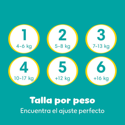 PAMPERS Baby Dry Pañales Desechables Unisex Etapa 7, 54 Uds, Bebé +19 Kg