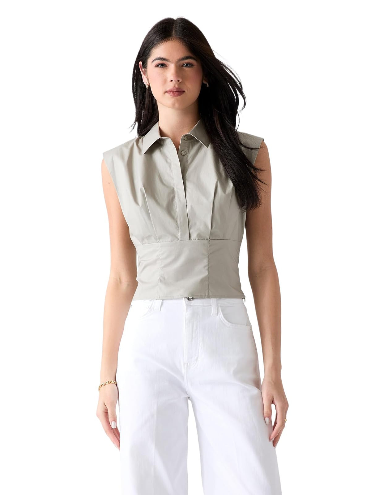 GUESS Top Cherry sin Mangas Mujer - CH - Verde