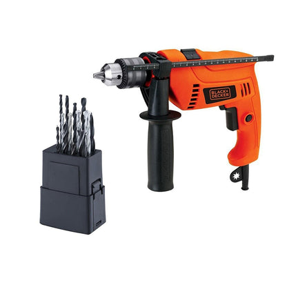 Rotomartillo 1/2 550W 0-2800Rpm 0-45000Gpm B+D Hd555 + BLACK+DECKER Juego de Brocas P/Concreto 5 Piezas BD0090CS
