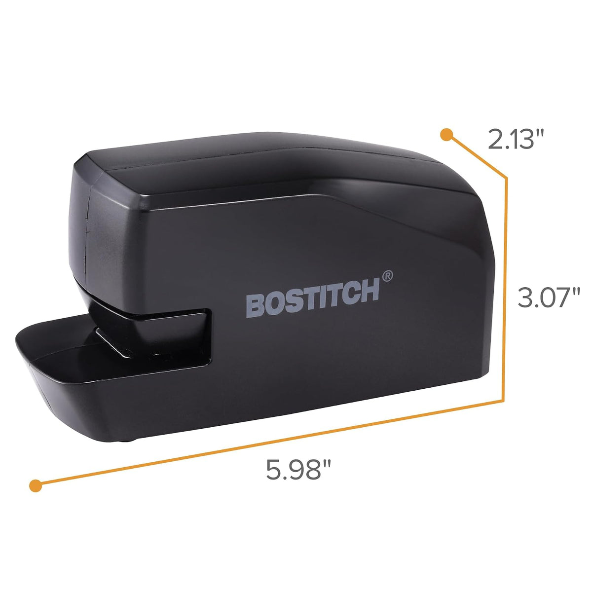 Bostitch Portable Electric Stapler, 20 Sheets, AC or Battery Powered, Black (MDS20-BLK)