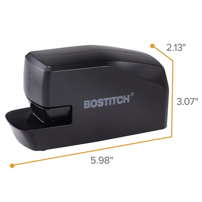 Bostitch Portable Electric Stapler, 20 Sheets, AC or Battery Powered, Black (MDS20-BLK)