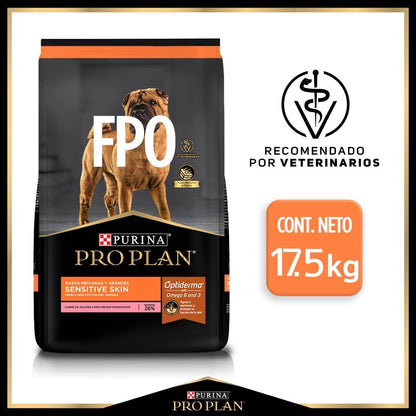 Purina Pro Plan Adulto Raza Mediana y Grande Sensitive & Skin Sabor Salmón 17.5Kg