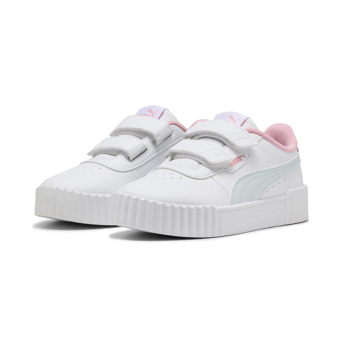 PUMA Carina 3.0 V PS Tenis para Niña - 20.0 cm - PUMA White-Sea Glass