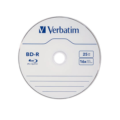 Verbatim BD-R 25GB 16X con Marca en la Superficie - Torre 50 u.