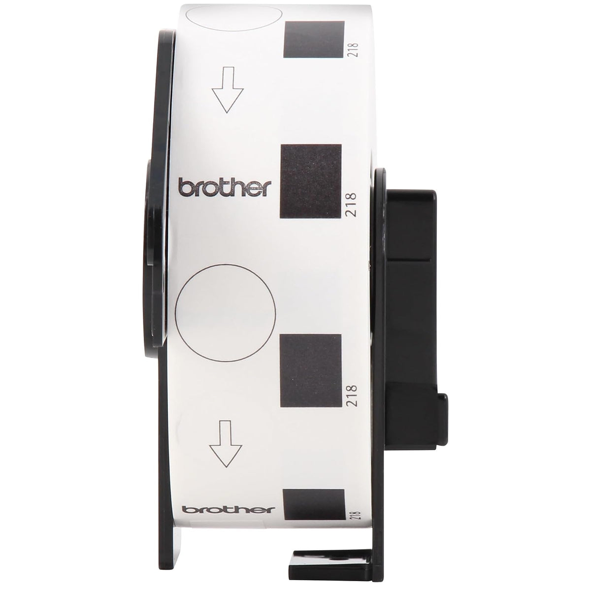 Brother Etiquetas Redondas DK-1218 de 24 mm | Papel Adhesivo para Impresoras de Etiquetas Brother QL-800, QL-810W y QL-1110NWB, Etiquetas Blancas Para Oficina y Negocio