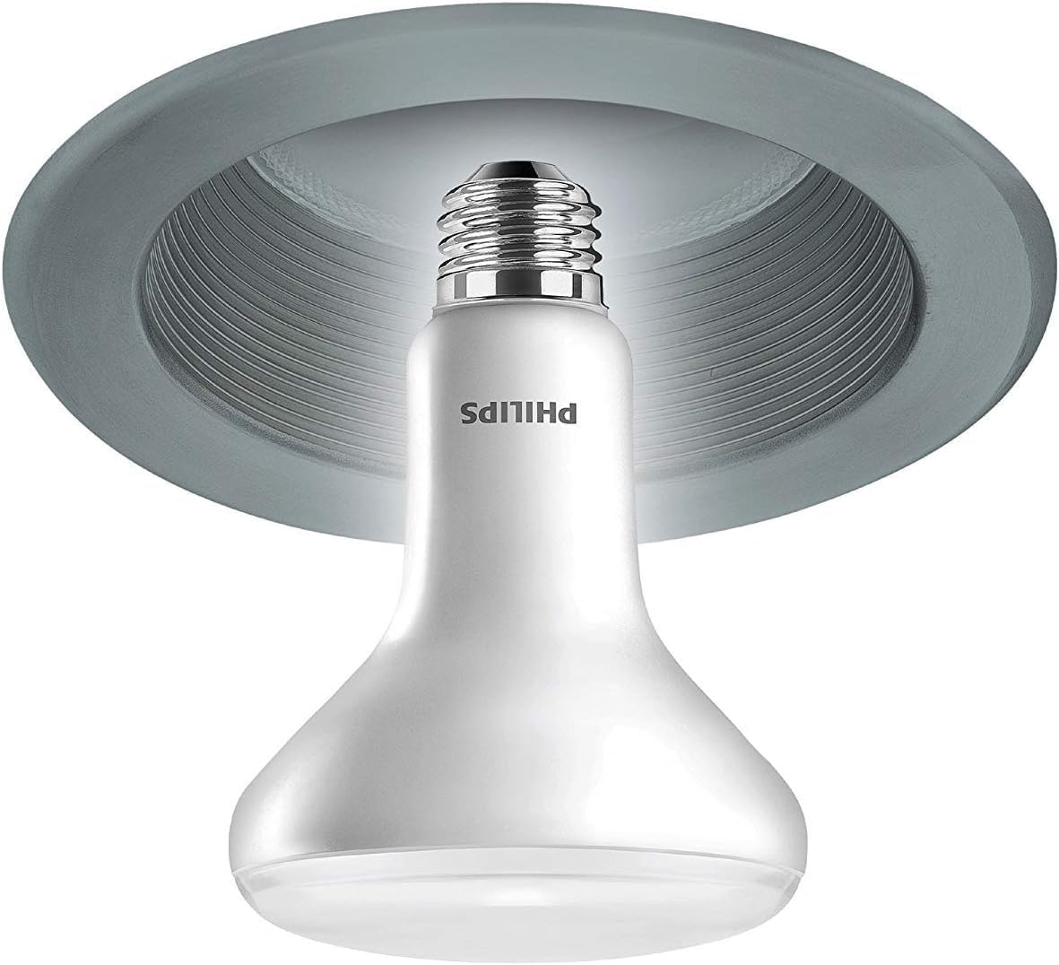 Philips LED Dimmable BR30 Frosted Light Bulb with Warm Glow Effect: 650-Lumen, 2700-2200-Kelvin, 9-Watt (65-Watt Equivalent), E26 Medium Screw Base, Soft White, 6-Pack