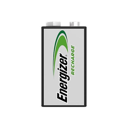 Energizer - Pila Recargable 9V, Recharge, NiMH, 1 Pieza | 8.4V NiMH, hasta 1,000 recargas, para detectores de humo, micrófonos y radios, ahorro a largo plazo