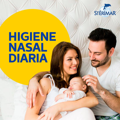 Stérimar Solución Humidificante Nasal Bebé 50 ml. | Mejora la Respiración. Para la Higiene y Limpieza Diaria. Con Boquilla Pediátrica de Seguridad. Facilita la Alimentación.