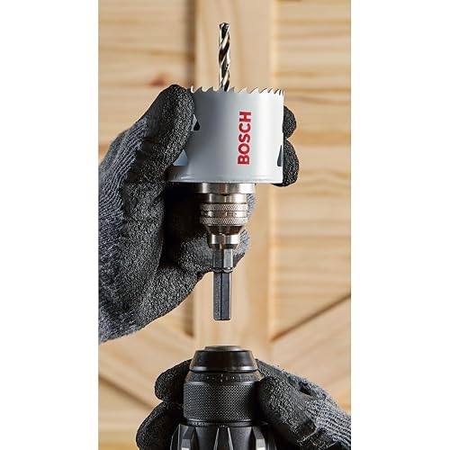 BOSCH HBT156 1-9/16 pulgadas. Sierra de agujero bimetálica con ranura en T