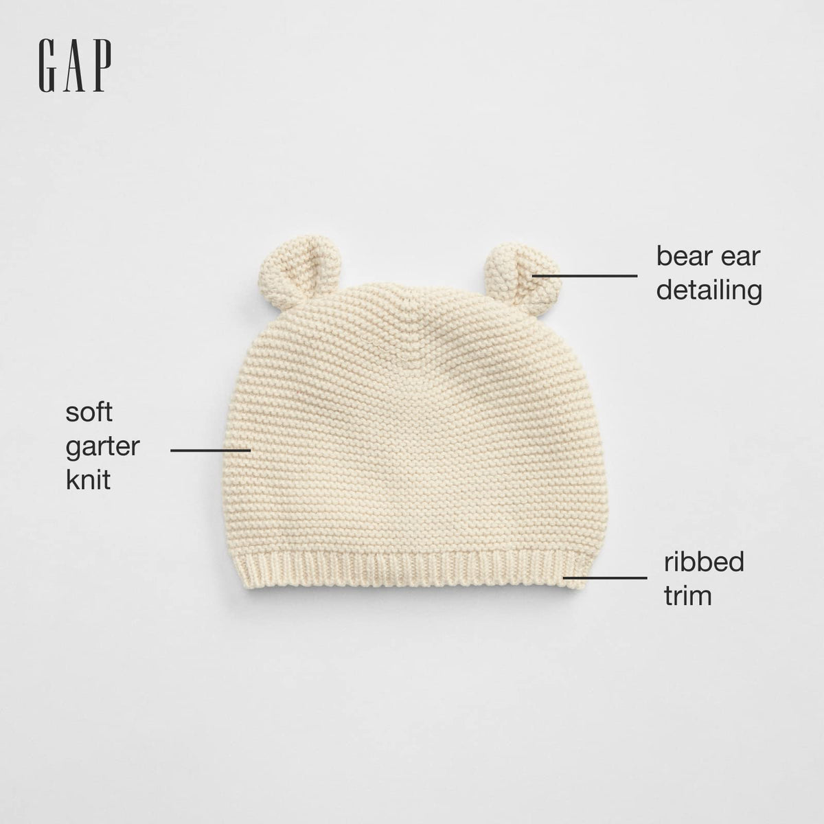 Gap Gorro de Liguero de Punto Suave Gorro/Sombrero para bebés niñas