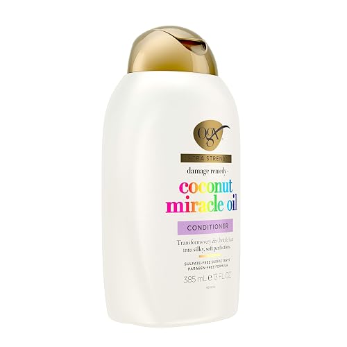 OGX, Acondicionador Reparador de Aceite de Coco, 385 ml