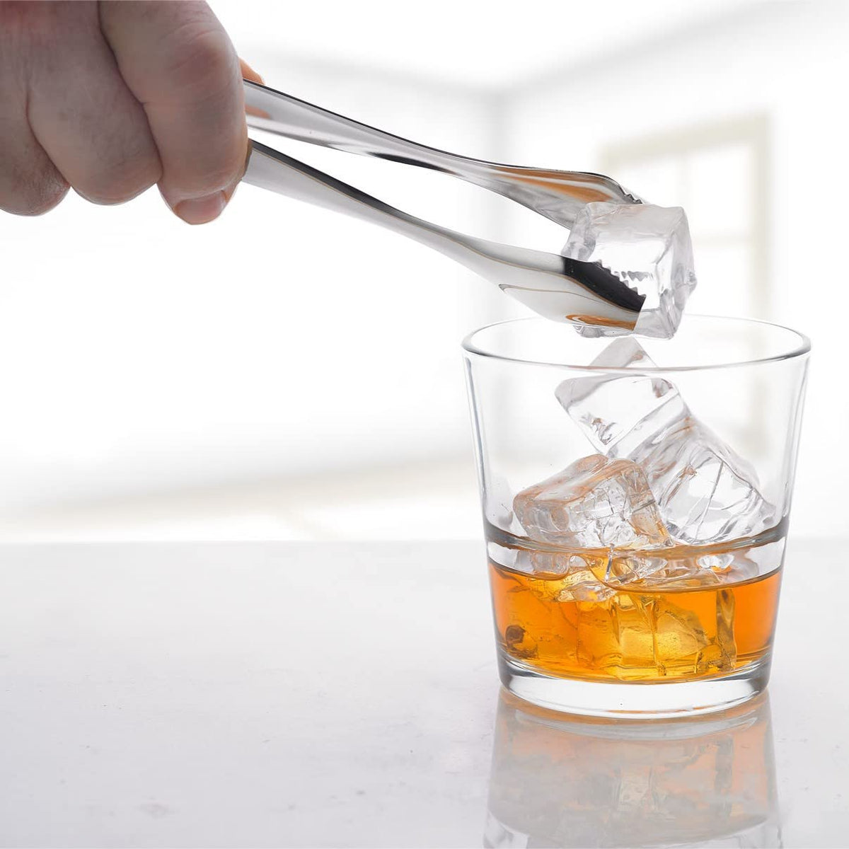 Barfly - Pinza de hielo, inoxidable, 7.1 pulgadas