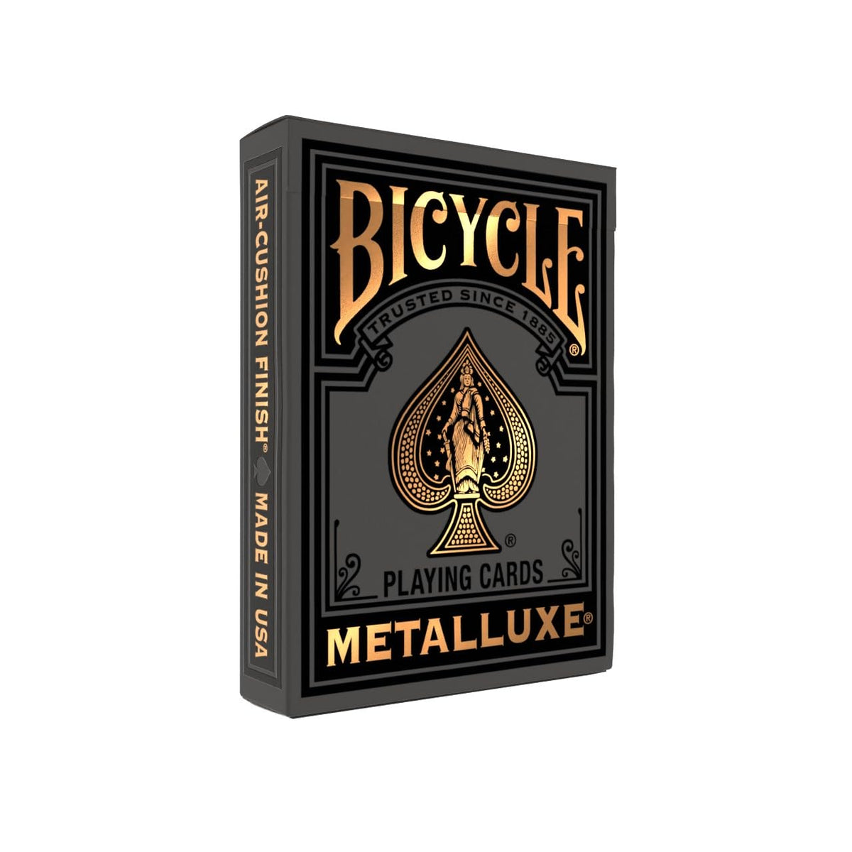 Bicycle Cartas de Juego Metalluxe Diseño de Lujo Coleccionable - Negro y dorado