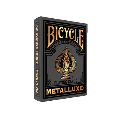 Bicycle Cartas de Juego Metalluxe Diseño de Lujo Coleccionable - Negro y dorado