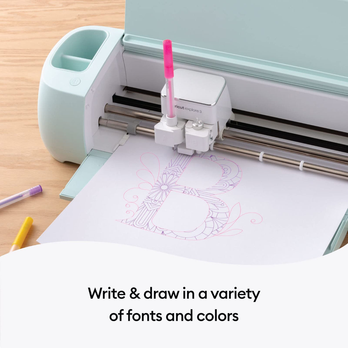 Cricut Juego de bolígrafos de gel con purpurina, 10 unidades, multicolor