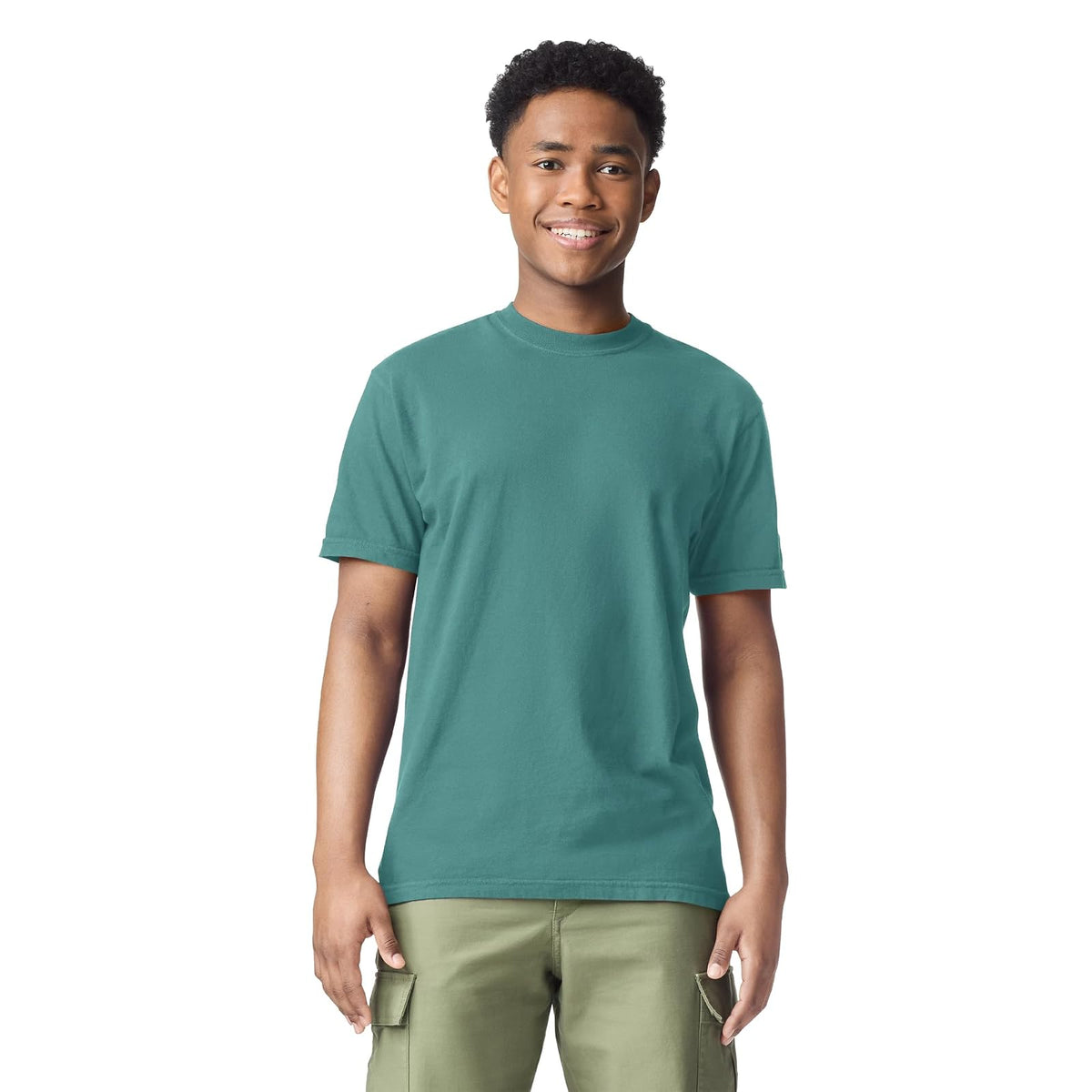 Comfort Colors Short Sleeve tee, Style G1717 CamisetaHombre - XL - Crema de mar (paquete de 1)