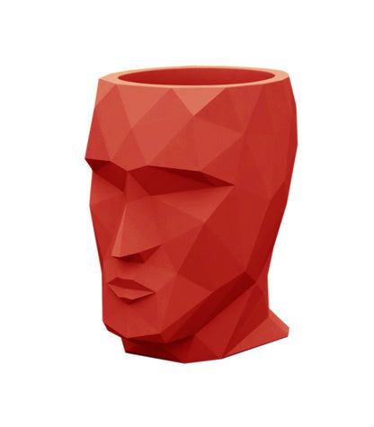 Vondom 49068AROJ Maceta Adán Nano, Color Rojo, 1 Pieza