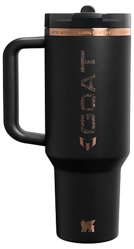 STANLEY The Quencher ProTour - Vaso con popote abatible (caja) 40 onzas/1.18 L, color negro