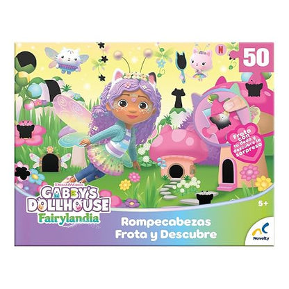 NOVELTY CORP Rompecabezas Frota Y Descubre Gabbys Dollhouse 50 Pzs