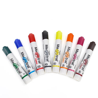 AZOR - Marcadores Para Pizarron Blanco, 16 Piezas, Multicolor, Magistral Clasico, Punta De Cincel, Borrado Sin Residuos, 301.83416
