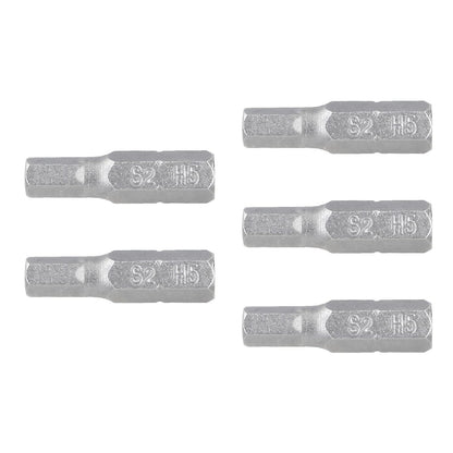 Truper Expert PUDE-7105, Estuche con 5 puntas hexagonales de 5 mm largo 1"