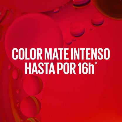 Maybelline SuperStay Matte Ink Labial Líquido, Larga Duración 16 Horas, Alta Pigmentación Sin Transferencia, Aplicador de Precisión en Flecha, Tono 80 Ruler, 5 ml