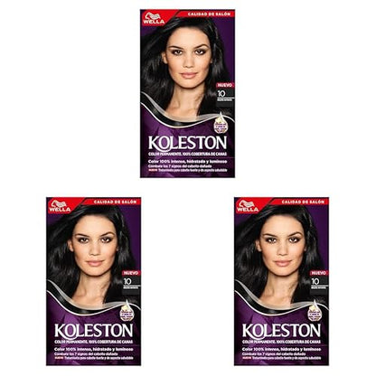 Koleston Tinte Permanente 10 Negro Infinito (Paquete de 3)