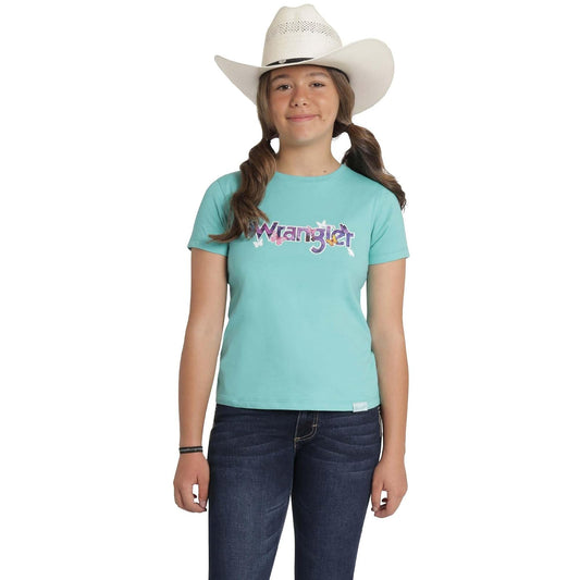 Wrangler, Playera de Manga Corta para Niña, Ropa Casual para Niña, Color