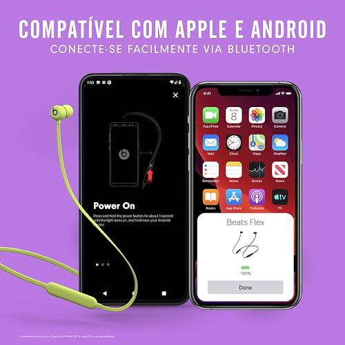 Beats Flex - Audífonos in-Ear inalámbricos, Chip W1 para audífonos diseñado por Apple, tecnología Bluetooth, 12 Horas de Audio: Amarillo citrico