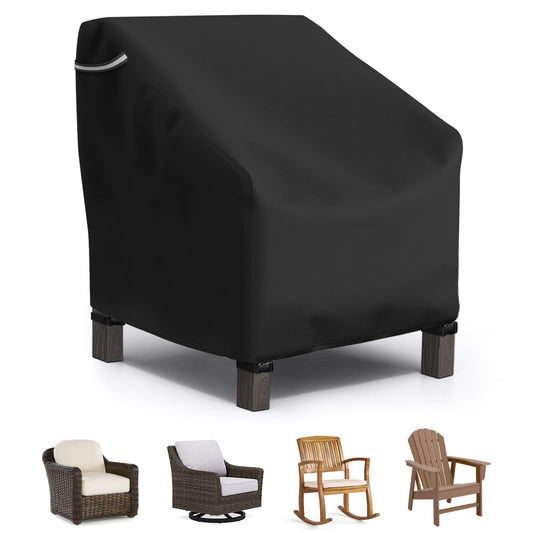 STARTWO Funda para Silla de Patio | Tamaño 32"W x 37"D x 36"H, 1 paquete, impermeable, fibra Oxford 600D