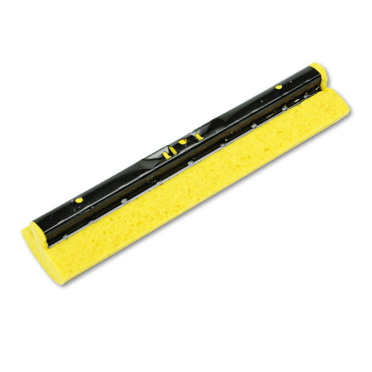 Rubbermaid Commercial Products 12" Steel Cellulose Sponge Mop Head Refill, Yellow, Refill for Title/Floors in Bathroom/Kitchen/Lobby and Outdoor/Garage Spaces