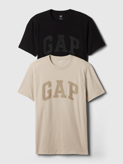 GAP - Playera clásica con Logotipo para Hombre, 2 Unidades
