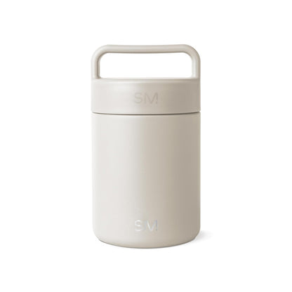 Simple Modern Provision Tarro Térmico para Alimentos, Acero Inoxidable - 355ml - -Almond Birch