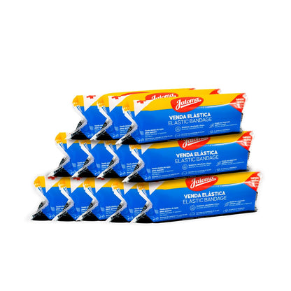 Jaloma | Venda elástica de 15 cm, resistente y fresca, compresión, pack c/12 pzas
