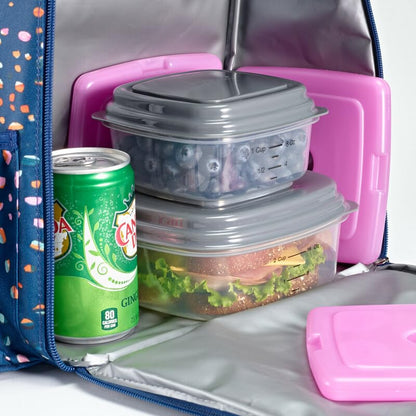 Cool Coolers by Fit & Fresh - Paquete de 4 Paquetes de Hielo Delgados, congelación rápida, Bolsas de Hielo Reutilizables para loncheras o enfriadores, Multicolor, 3 Paquetes de 4