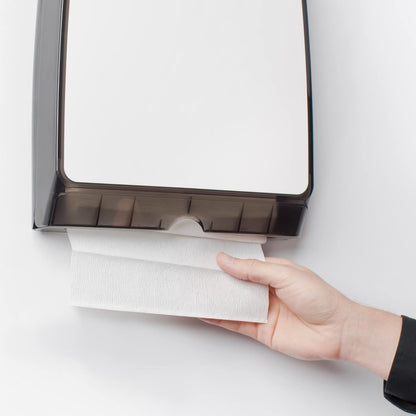 Scott Control MOD Slimfold Dispensador de toallas de papel plegado (34830), 9.8 x 2.8 x 13.7 pulgadas, compacto, dispensador manual uno a la vez, color blanco