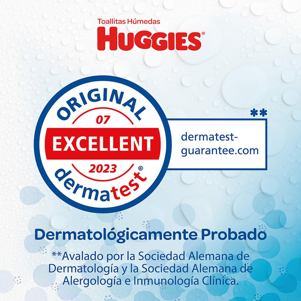 Huggies Cuidado Puro Toallas Húmedas para Bebé, Caja con 640 Piezas (8 paquetes de 80 toallitas c/u)